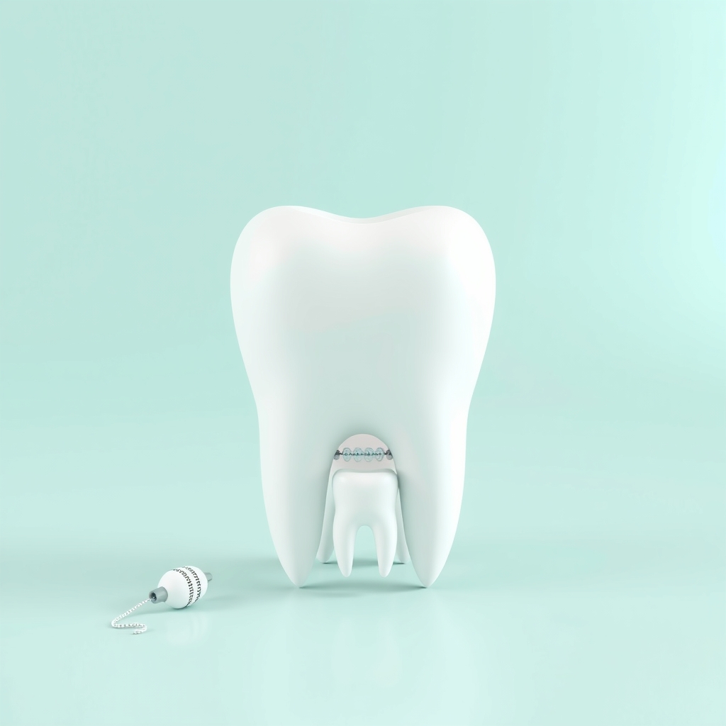 Illustration: How to Clean Teeth and Gums Properly During Orthodontic Treatment