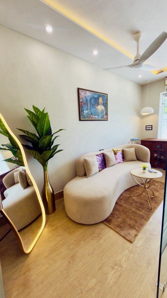 The reception and waiting room at Artistree Dental, Sector 51 Gurugram