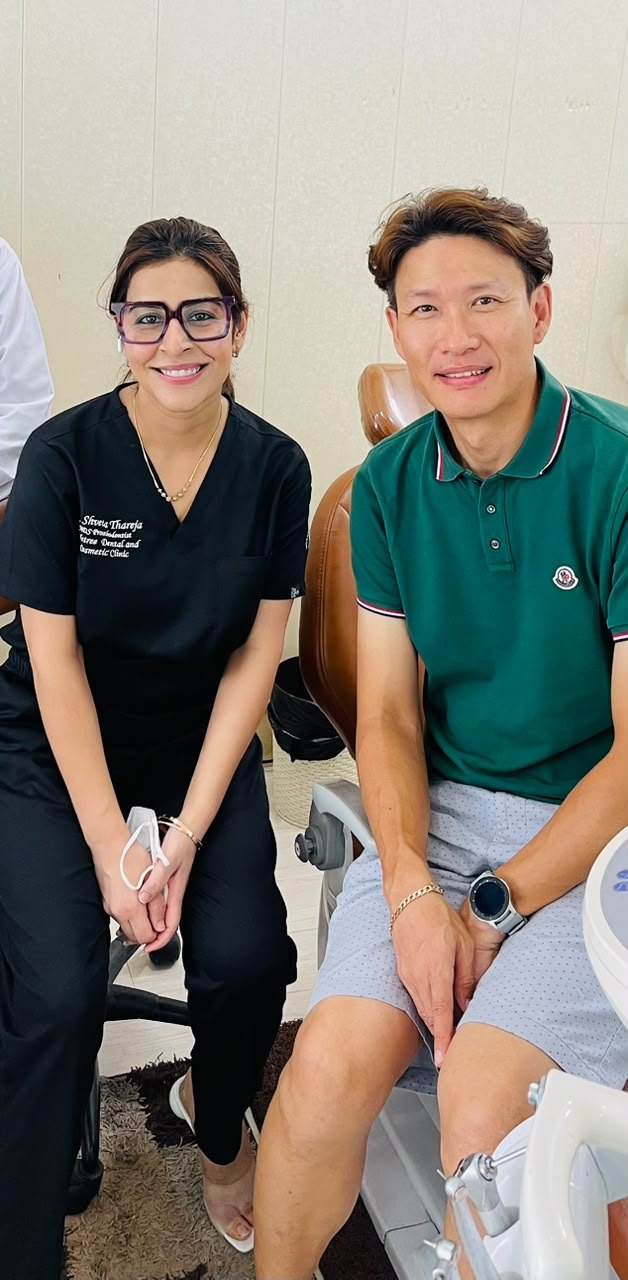 Dr Shveta Setia Thareja with a patient who travelled to Gurugram for treatment