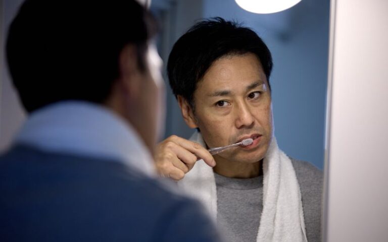 Brushing Teeth at Night